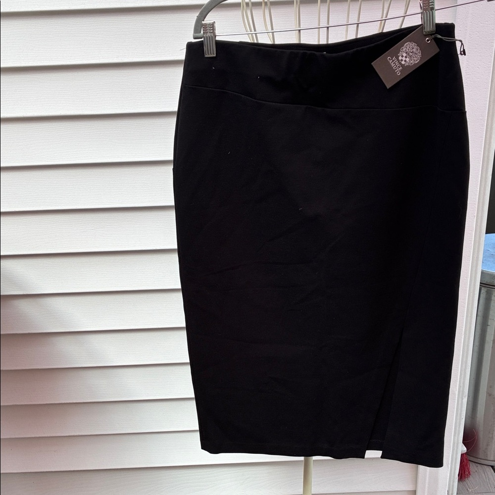 VinceCamino Classic Black Pencil Skirt